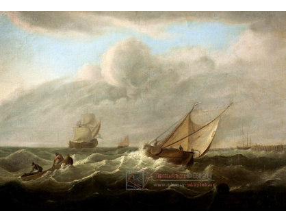 KO VI-264 Pieter Mulier - Rybáři na rozbouřeném moři