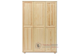 FS-105, šatní skříň 3-dveřová 120cm, borovicový masiv