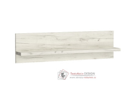 INDIANAPOLIS I-11, nástěnná police 120cm, jasan bílý
