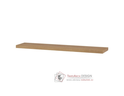 P-002 DUB, nástěnná polička 120cm, dub
