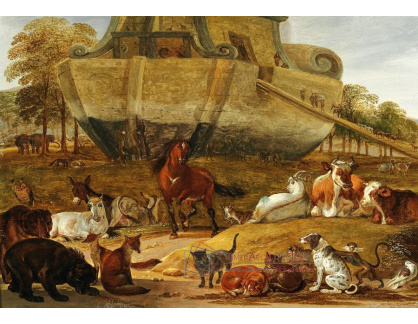 D-8757 Cornelis Saftleven - Zvířata před Noemovou archou