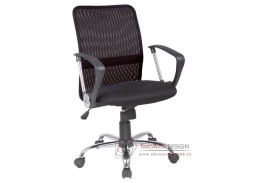 Q-078, kancelářská židle, látka mesh černá