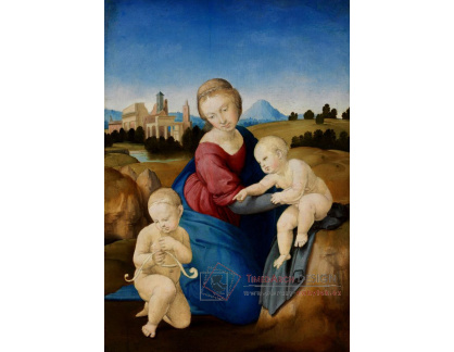 VR11-64 Rafael Santi - Madonna s dítětem a malým Janem Křtitelem