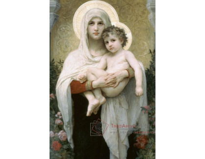 R15-83 Adolph William Bouguereau - Madonna mezi růžemi