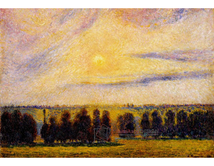 VCP-466 Camille Pissarro - Západ slunce v Eragny