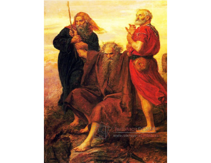 VANG25 John Everett Millais - Mojžíš, Aaron a Hur modlící se za vítězství