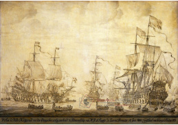 VL45 Willem van de Velde - Válečná rada na palubě de Zeven Provincien, 10 června 1666