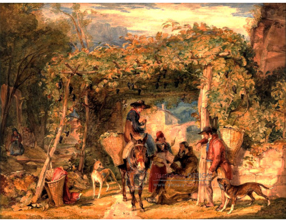 SO XII-242 John Frederick Lewis - Ve vinohradu