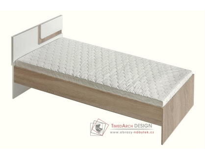 APETTITA 12, postel 90x200cm, dub jasný / bílá
