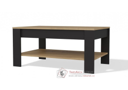 ISON, konferenční stolek 93x58cm, dub artisan / černá