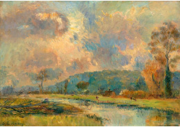 A-7244 Albert Lebourg - Les bords de l Iton a Hondouville na podzim