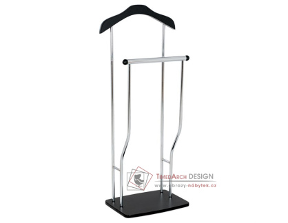 84444 BK, němý sluha, chrom / černá