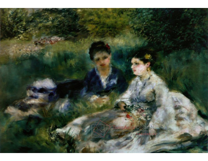 VR14-33 Pierre-Auguste Renoir - Dvě ženy v trávě