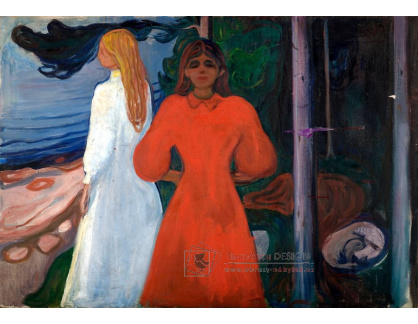 VEM13-22 Edvard Munch - Červená a bílá