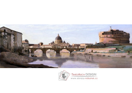 VF349 Jean-Baptiste-Camille Corot - Pohled na Řím