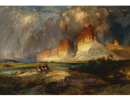 SO IX 33 Thomas Moran - Skály kolem Zelené řeky