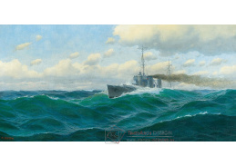 DDSO-2485 Max Jensen - Dělový člun na volném moři