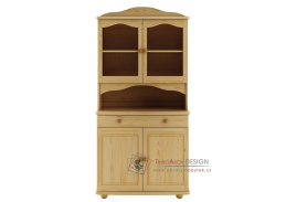 WK-102, kredenc, borovicový masiv