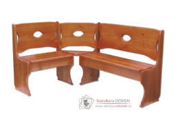 RN-103, jídelní rohová lavice, borovicový masiv