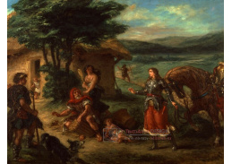 A-6888 Eugene Delacroix -  Erminia a pastýři