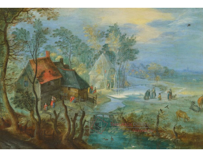 A-8368 Jan Brueghel - Farmy u potoka