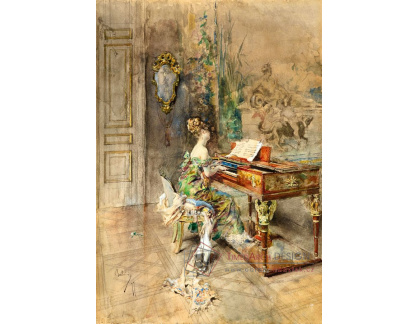 D-9095 Giovanni Boldini - Pianistka