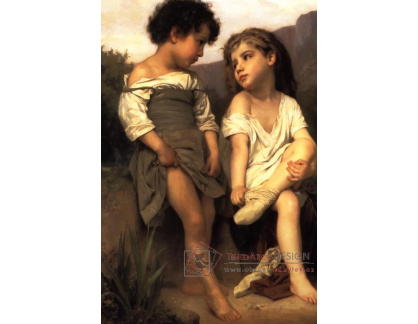 R15-106 Adolph William Bouguereau - Na okraji potoka