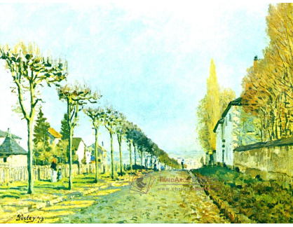 VANG5 Alfred Sisley - Silnice v Maschine do Louveciennes