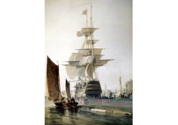 VL104 George Hyde Chambers - Loď Britannia v přístavu Portsmouth
