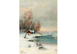 A-5653 Alexej Kondratievič Savrasov - U řeky v zimě