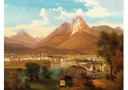 A-7034 Johann Wilhelm Jankowsky - Pohled na Innsbruck