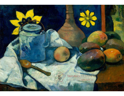 A-119 Paul Gauguin - Zátiší s konvicí a ovocem