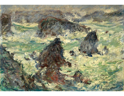 VCM 70 Claude Monet - Bouře na pobřeží Belle-Ile