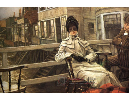 R16-147 James Tissot - Čekání na prám