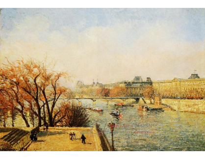 VCP-257 Camille Pissarro - Louvre ve slunečné ráno