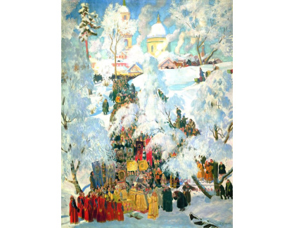 VR34 Boris Kustodiev - Svěcení vody