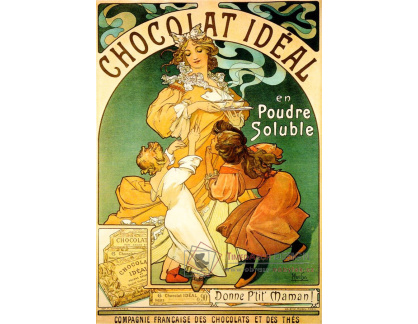 VAM59 Alfons Mucha - Chocolat Ideal