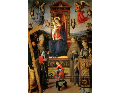 SO VII-184 Pinturicchio - Madonna na trůnu