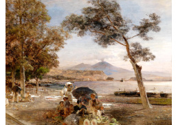 SO XII-305 Oswald Achenbach - Večer v zálivu u Neapole