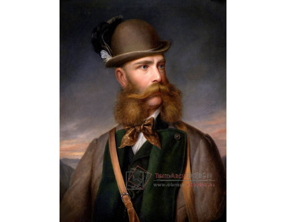 XV-418 Edmund Mahlknecht - Císař Franz Josef v loveckém oděvu