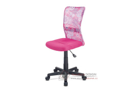 KA-2325 PINK, kancelářská židle, látka mesh růžová / vzor
