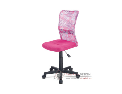 KA-2325 PINK, kancelářská židle, látka mesh růžová / vzor