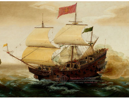 DDSO-2396 Cornelis Verbeeck - Španělská galeona při palbě z děl