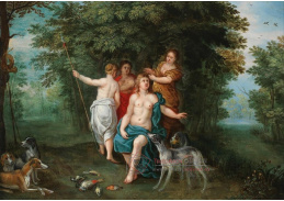 A-5412 Jan Brueghel a Frans Wouters - Diana a její nymfy po lovu