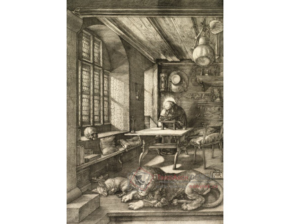 VR12-156 Albrecht Dürer - Svatý Jeroným ve své pracovně