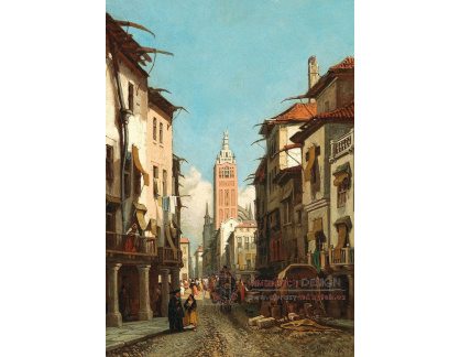 D-6052 Francois Antoine Bossuet - Rue de la Giralda v Seville