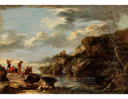 D-7622 Salvator Rosa - Bandité na skalnatém pobřeží
