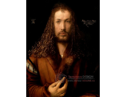 VR12-18 Albrecht Dürer - Autoportrét v kožichu