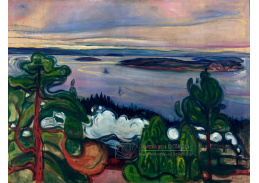 VEM13-29 Edvard Munch - Dymící vlak