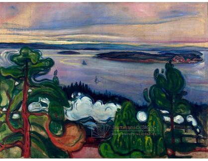 VEM13-29 Edvard Munch - Dymící vlak